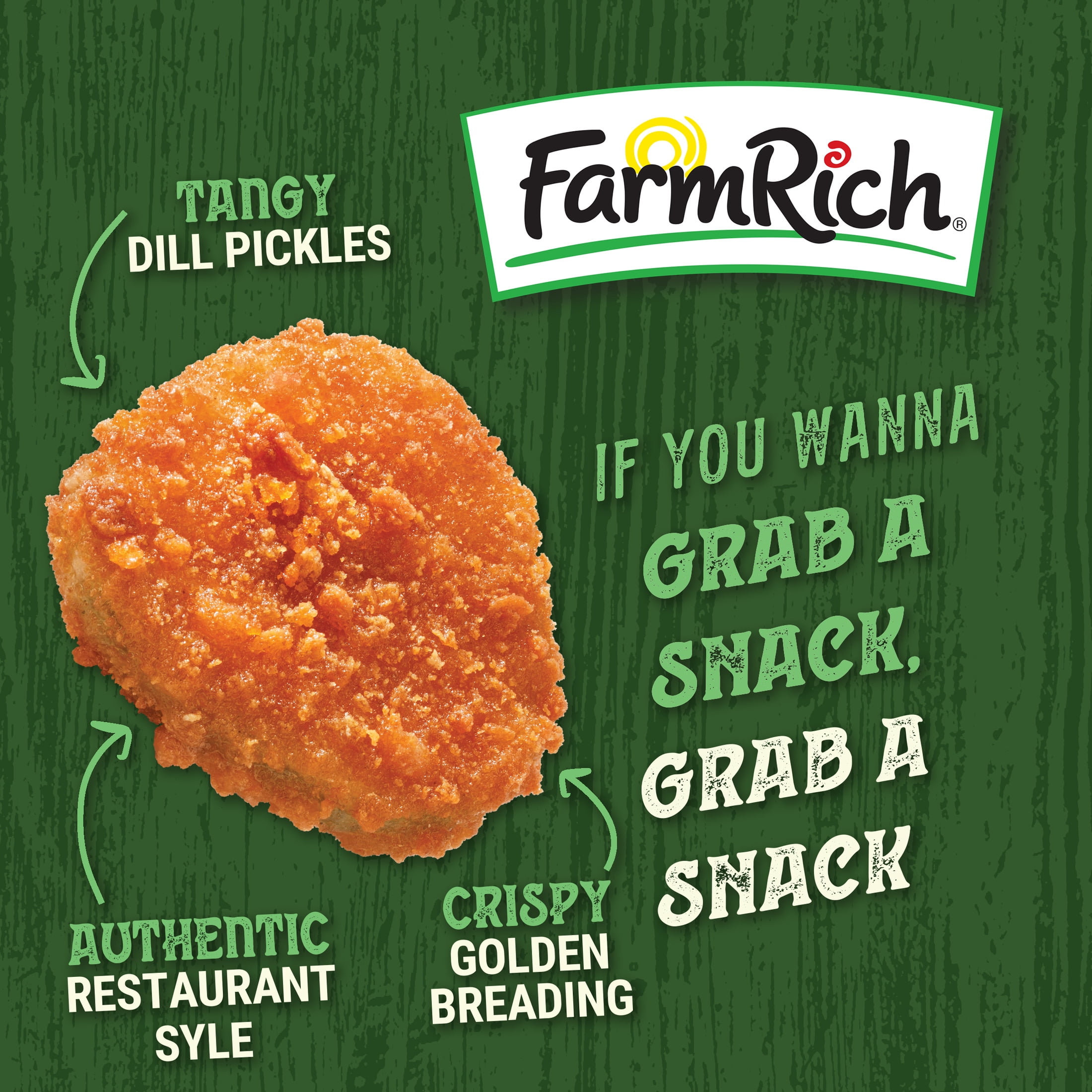 Farm Rich Crispy Dill Pickle Slices, 19 oz (Frozen Snacks and Appetizers)