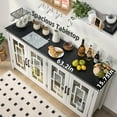 thumbnail image 4 of 63'' Kitchen Storage Cabinet, Pantry Cabinet with Drawers and Adjustable Shelf, Buffet Cabinet Sideboard for Dinning Room, White, 4 of 8