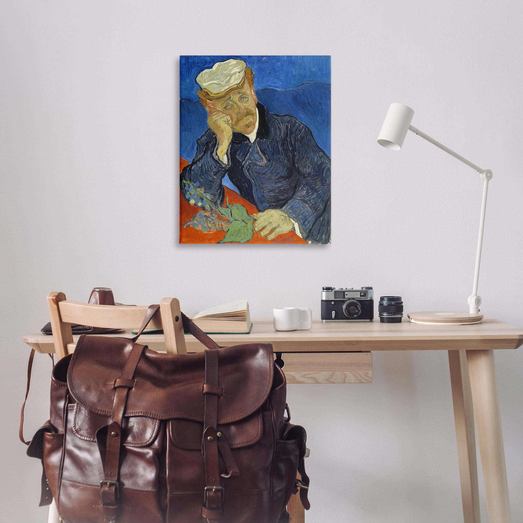 Stupell Industries Van Gogh Dr Paul Gachet People Painting Wrapped Canvas Art Print Wall Art, 30 x 40