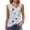 A34 Multicolor, variant on Vintage Leaf Graphic Tank Top for Women Sleeveless Square Neck Side Button Trim Loose Fit Breathable Summer Sleeveless Shirt For Daily Wear