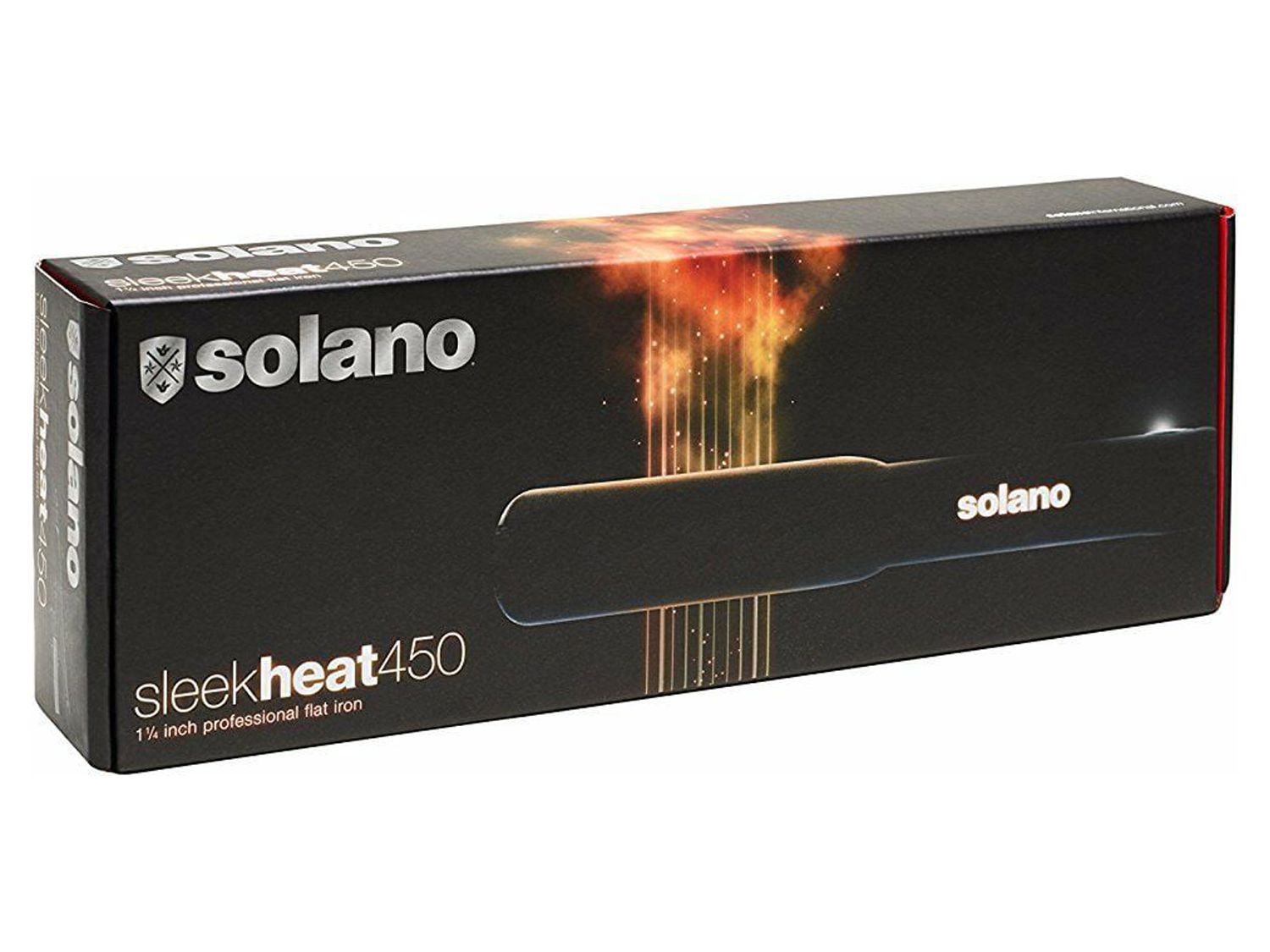 Solano Sleek Heat Professional 1" Ceramic Flat Iron Hair Straightener, Ionic, Anti-Static Technology, Black - image 4 of 5