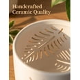 thumbnail image 3 of EFISPSS White orchid pots with holes, 5+6 inch ceramic flower pot with drainage holes and saucers,2 PACK, 3 of 9