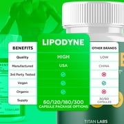 LipoDyne Advanced Formula Pills Supporting Your Active Lifesyle Naturally Lipo Dyne 60 Capsules