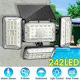 thumbnail image 3 of 242led Solar Wall Light Pir Motion Sensor Outdoor Garden Street Lamp Waterproof, 3 of 5