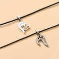 thumbnail image 4 of Xihbxyly Collar de Diamantes En Forma de Corazón, Elegante Colgante de Aleación, Regalo de Moda para El Día de La Madre, Longitud Versátil de 45+6 Cm, Perfecto para Cualquier Ocasión, Ideal para Muje, 4 of 7