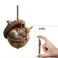 thumbnail image 7 of Forest Animal Acorn Ornaments – Cozy Forest Christmas Ornaments, 2026 New Pine Cone Animal Decoration, Woodland Creature Figurine, 2D Acrylic Hanging Ornament Home Party Décor(Squirrel), 7 of 7