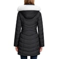 thumbnail image 3 of Wantdo Women's Plus Size Winter Coat Recycled Winter Jacket Mid-length Snow Jacket Dark Gray 2XL, 3 of 10