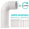 thumbnail image 2 of Jin&Bao Air Conditioner Vent Hose, Portable Exhaust Duct with 5.9’’ (6‘’) Diameter, Clockwise Rotation, Length up to 78 Inches, Universal Replacement AC Hoses, 2 of 6