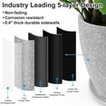 thumbnail image 3 of 12inch Round Planter Resin Vase - Outdoor & Indoor Plant Pot with Drainage Holes - UV-Resistant Plastic Pots for Flowers & Herbs & Succulents, 3 of 7