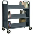 thumbnail image 4 of Double Sided Sloped 6 Shelf Welded Booktruck in Tropic Sand, 4 of 7