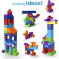 thumbnail image 2 of Mega Bloks First Builders Big Building Bag with Big Building Blocks, Building Toys for Toddlers (80 Pieces) - Blue Bag, 3-5 years, 2 of 6