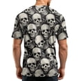 thumbnail image 7 of Kopltyrfg Halloween Shirts Mens Halloween Pumpkins Novelty Funny Scary Graphic Tee Costume Crew Neck Short Sleeve Shirts White XL, 7 of 7