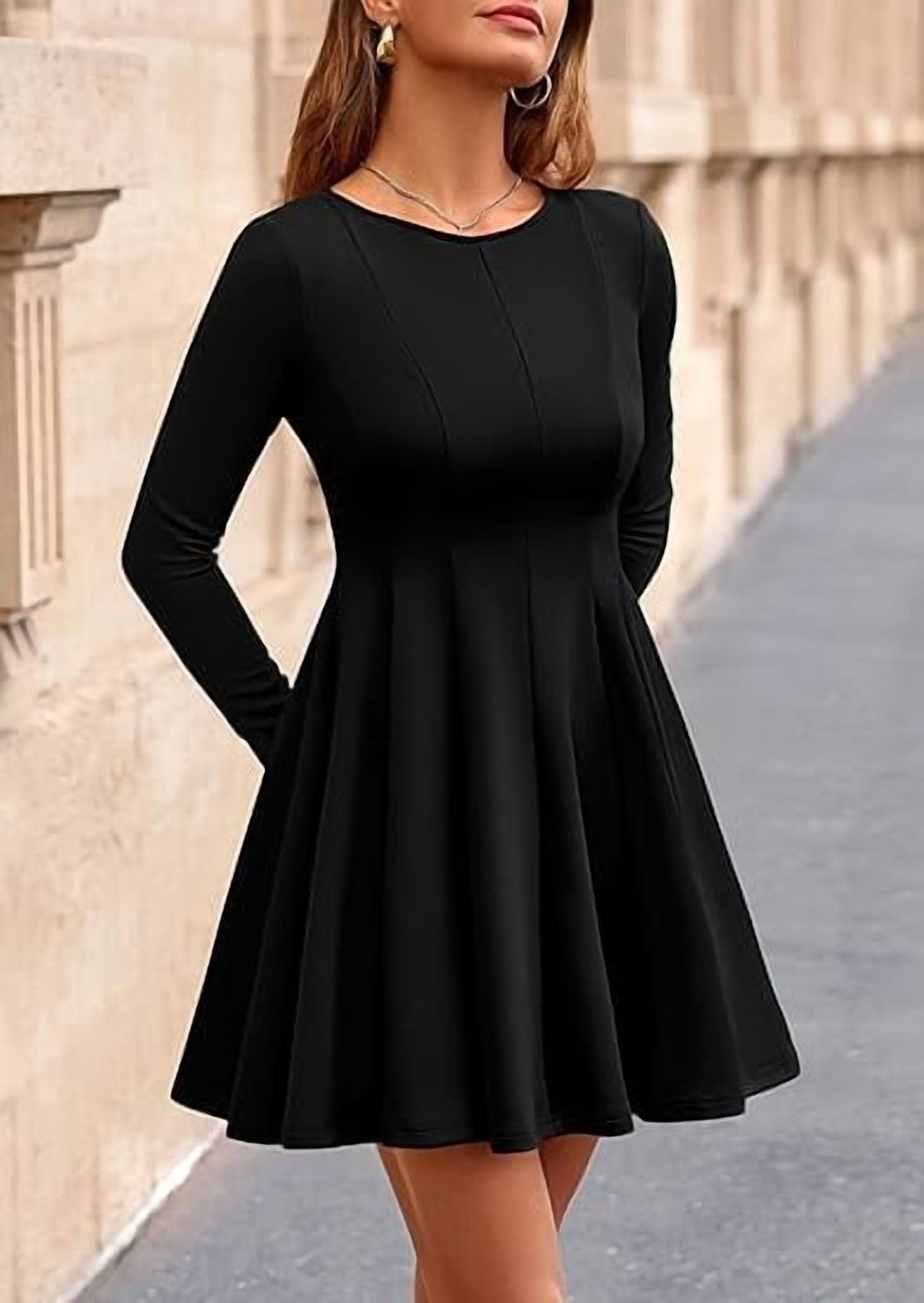 Flare Midi Dress Flare Cocktail Dresses Wedding Dress Long Beach Dresses  For Juniors Modest Crepe Wedding