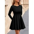 thumbnail image 3 of PRETTYGARDEN Fall Cocktail Dresses for Women Elegant Classy Wedding Guest Long Sleeve Homecoming Party A Line Mini Dress, 3 of 10