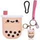 thumbnail image 1 of Funda para Airpods Pro con llavero, diseño de té de leche Boba rosa femenino, protección de silicona a prueba de golpes, compatible con AirPods Pro funda de carga para niñas, 1 of 6