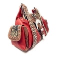 thumbnail image 4 of Western Rhinestone Cross Buclke Style Handbag Purse with Magnetic Closure and Matching Wallet In Multi Colors, 4 of 7
