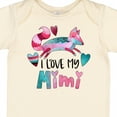 thumbnail image 4 of Inktastic I Love My Mimi Pink and Blue Fox with Hearts Boys or Girls Baby Bodysuit, 4 of 5
