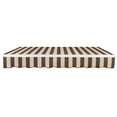 thumbnail image 6 of Awntech 16' x 10' Maui Manual Patio Retractable Awning Acrylic Fabric, Brown/Tan Stripe, 6 of 7