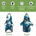 thumbnail image 6 of Cauagu Blue Iceberg Leaf Wolf Pattern Winter Pet Hoodie Sweatshirts- Dog Hoodie Sweater with Leash Hole - Cute Dog Hoodie - Pet Clothes Puppy Cat Custume -X-Large, 6 of 8