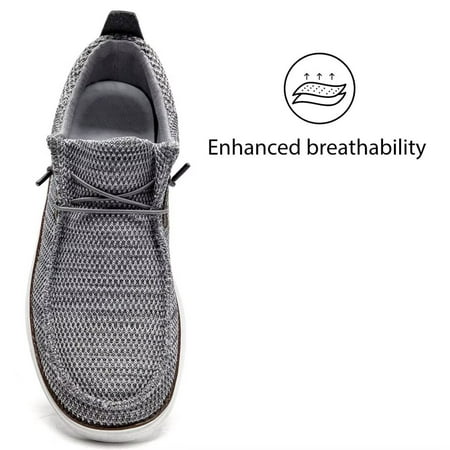 GHFKKB Men s Casual Shoes Loafers Shoes Slip On Light Anti-Skid Walking Shoes
