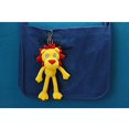 thumbnail image 2 of Llavero de peluche de animal, lindo juguete de peluche de león y interesante mochila con colgante de muñeca para niños o amigos (león-amarillo, paquete de 2), 2 of 5