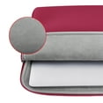thumbnail image 6 of LLAYOO 14 Inch Laptop Sleeve Protective Case Soft Lining Padded Zipper Cover Carrying Bag Compatible with 14" Notebook Computer Tablet Ultrabook Chromebook (Red,Upgraded Version), 6 of 7