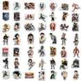 thumbnail image 2 of 100Pcs Kids Attack on Titan Stickers Pack Cute Cartoon Characters Stickers Movie Decal Childrens Decorative Sticker for Kids Teens Adults Waterproof Stickers for Water Bottle Laptop Luggage A01, 2 of 6