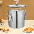 thumbnail image 2 of 304 Stainless Steel Airtight Canister for Kitchen, 3.2Gal Canisters Container with Lids and Sturdy Locking Clamp,Bucket Food Storage Containers Airtight for Flour Coffee Bean Tea (12L), 2 of 28