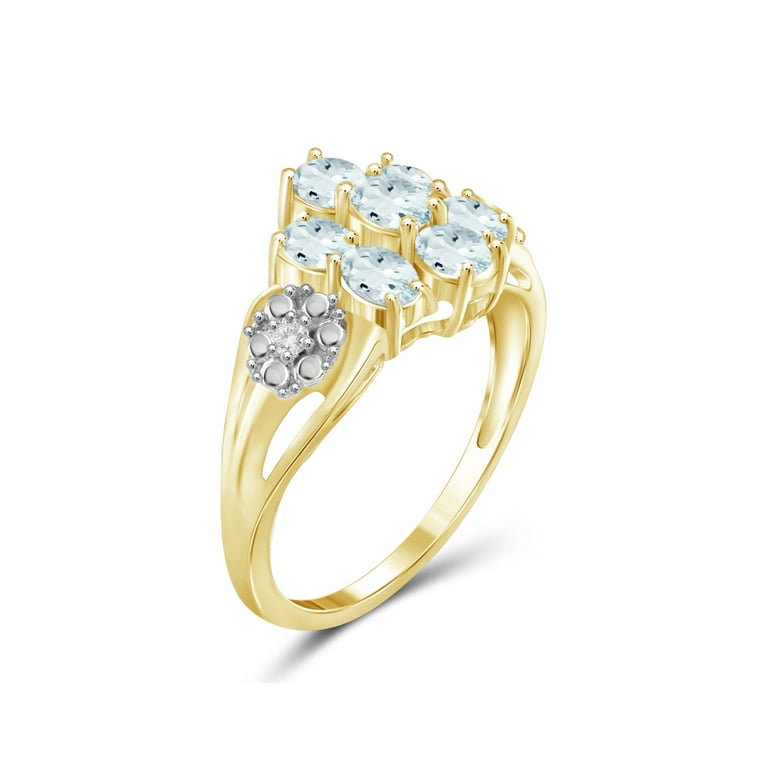 Walmart aquamarine rings store