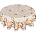 thumbnail image 1 of Thanksgiving Fall Tablecloth Round 60 Inch Autumn Pumpkin Table Cloth Washable Wrinkle Resistant Harvest Farmhouse Table Cover Decorative for Home Kitchen Dining Indoor Outdoor Party Picnic, 1 of 6