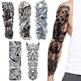 thumbnail image 1 of Mangas de tatuajes para brazo completo, tatuajes temporales impermeables, brazalete realista, pegatina de tatuaje para mujeres y hombres, fiesta de Halloween, mascarada, 1 of 5