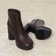 thumbnail image 2 of BURUDANI Women's Platform Block Heel Ankle Boots, 2 of 6
