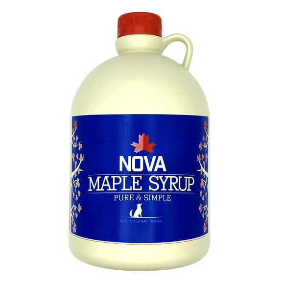 Nova Maple Syrup - Pure Grade-A Maple Syrup (Half Gallon)