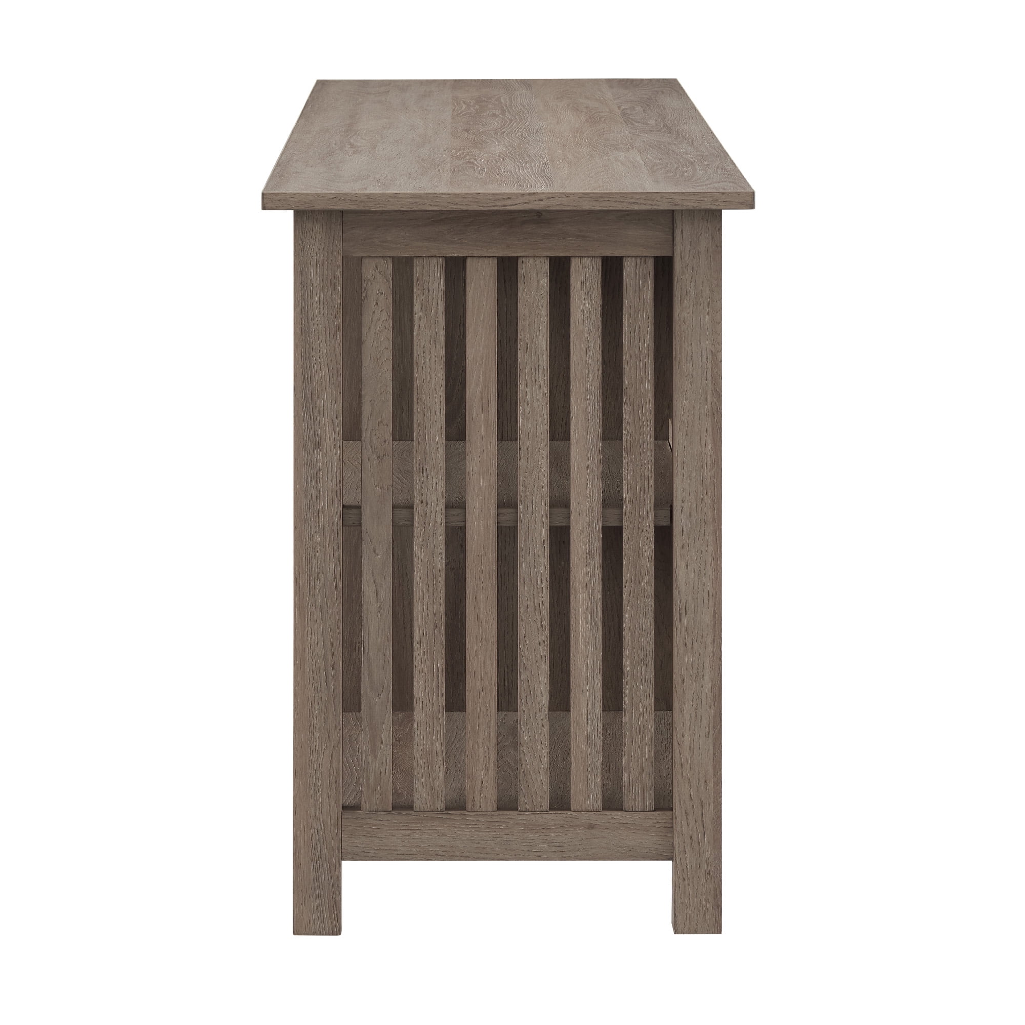 Walker Edison Mission Electric Fireplace TV Stand for TVs up to 65”, Driftwood