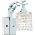 thumbnail image 5 of Vanity Art 1 Light Dimmable Polished Chrome Armed Sconce Lighting | Modern Fixtures Accent Wall Lights for Bedroom Entrance Doorway Dining Room Living Room Hallway Bathroom Scones S3001CH-C01, 5 of 6