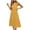 dresses for women clearance-Yellow, variant on Homenesgenics Summer Dresses 2025 Women's Fashion Casual Round-Neck Short Sleeve Solid Color High Waist Dress Pink M