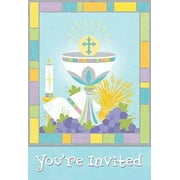 Amscan Invitation Thankyou Set Joyous Communion 481213