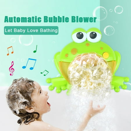 Bobble Frog - Bubble Machine Big Frogs Automatic Bubble Maker Blower Music Bath Toy For Baby