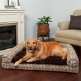 thumbnail image 4 of FurHaven Pet Products Southwest Kilim Cooling Gel Memory Foam Sofa-Style Pet Bed for Dogs & Cats - Desert Brown, Jumbo, 4 of 13