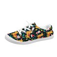 thumbnail image 2 of Willtoo Women’s Christmas Print Canvas Sneakers, Low Top Lace Up Holiday Casual Shoes Lightweight Non Slip Walking Footwear, 2 of 5