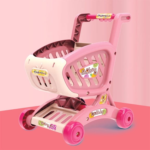 1Pc Children's Pretend Play Shopping Cart Toy, Ideal for Role-Playing and Imaginative Play. Suitable for Kids Ages 3 and Up.