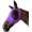 Purple, variant on LNKOO Horse Fly Mask with Ears Protection Half Face Mesh Avoids UV for Horse/Cob/Pony Equestrian Horse Mask, Horse Mask with Ears, Extra Comfort Grip Soft Mesh Horse Mask with Ears-Blue
