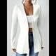 thumbnail image 5 of Chaqueta de Traje Informal de Oficina para Mujer, de Larga, con un Botón y Abertura Frontal, con Diseño de Gofre M, 5 of 8