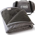 thumbnail image 1 of BRAWNTIDE Manta impermeable grande para exteriores, ideal para playa, estadio, camping, forro polar extra grueso, cálida, resistente al viento, a prueba de arena, ideal para tomar el sol, yoga, parque, 1 of 5
