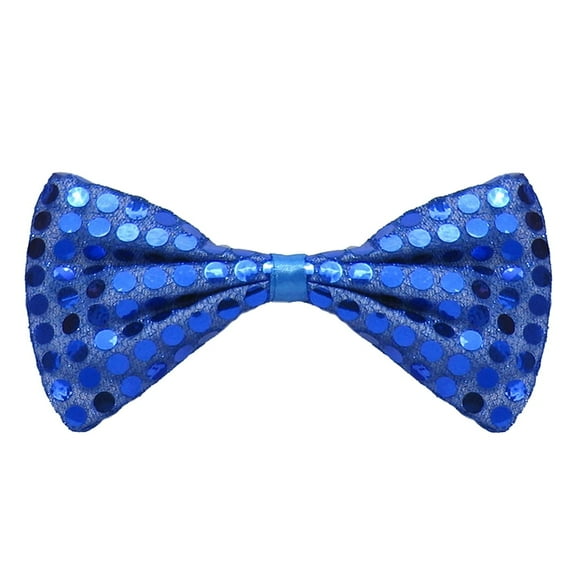 SeasonsTrading Blue Sequin Bow Tie Costume Party Accessory