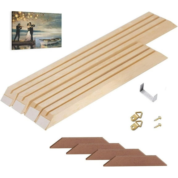 Canvas Frame Kit 18 x32 Inch Stretcher Bar for Oil Painting & Wall Art Gallery Wrap Customized Wooden Art Frames