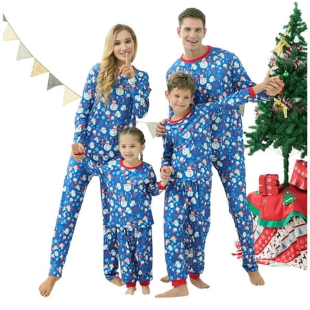 

Matching Family Christmas Pajamas Matching Family Christmas Pajamas Sets Tee and Striped Bottom Pj s