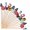 Christmas-Multicolor 1, variant on PETGLE Cocktail Picks Handmade Bamboo Toothpicks 100pcs 4.7” in Multicolor Flower