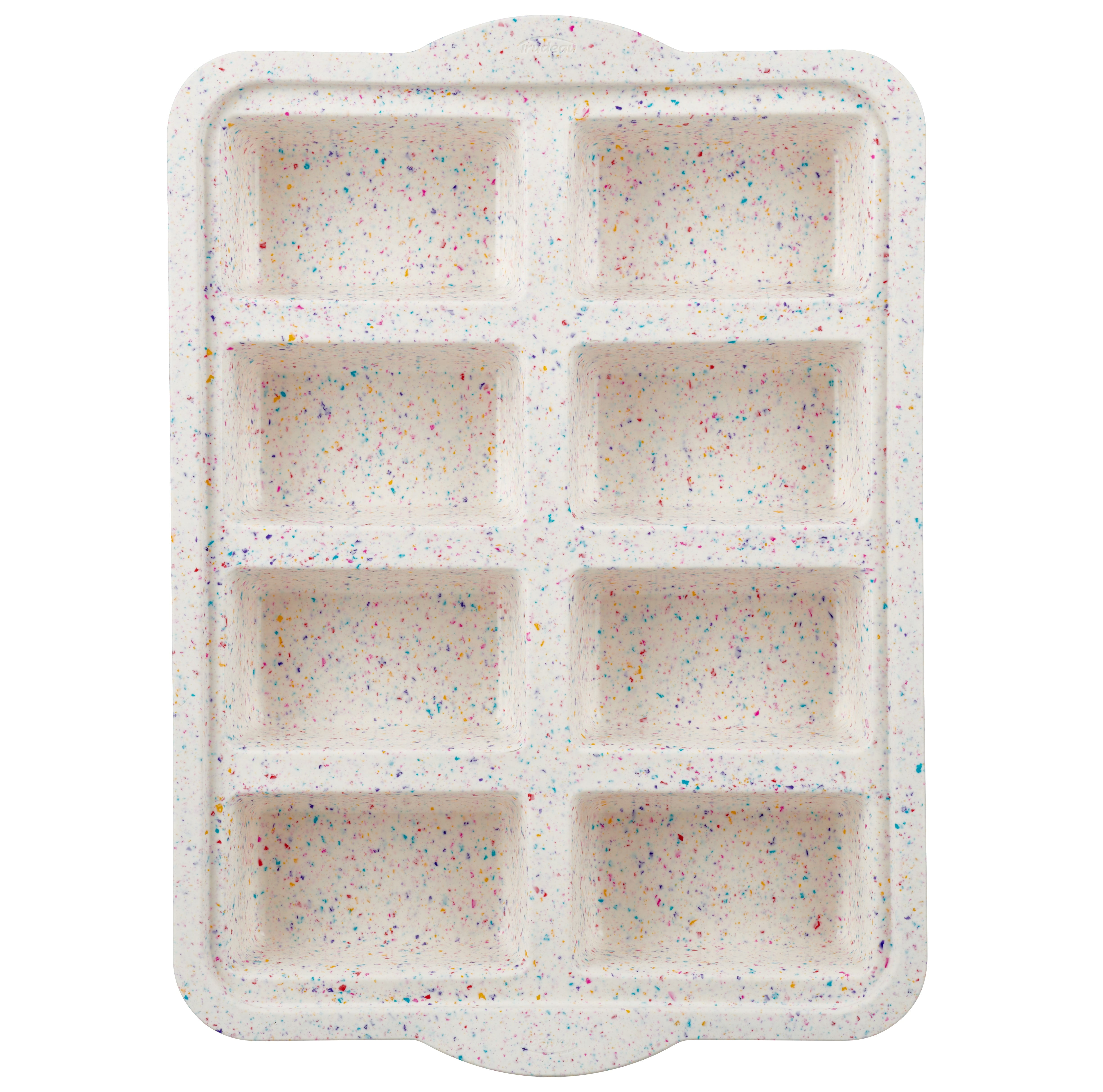 Trudeau Structure Silicone PRO 8.5 x 4.5-Inch Loaf Pan Twin Pack Marble Effect 