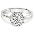 thumbnail image 4 of 5 Carat IGI Certified Round Shape Lab Grown Diamond Engagement Ring | 14K White Gold |Anna Hidden Accents Halo Diamond Ring | FG-VS1-VS2 Quality Friendly Diamonds, 4 of 5